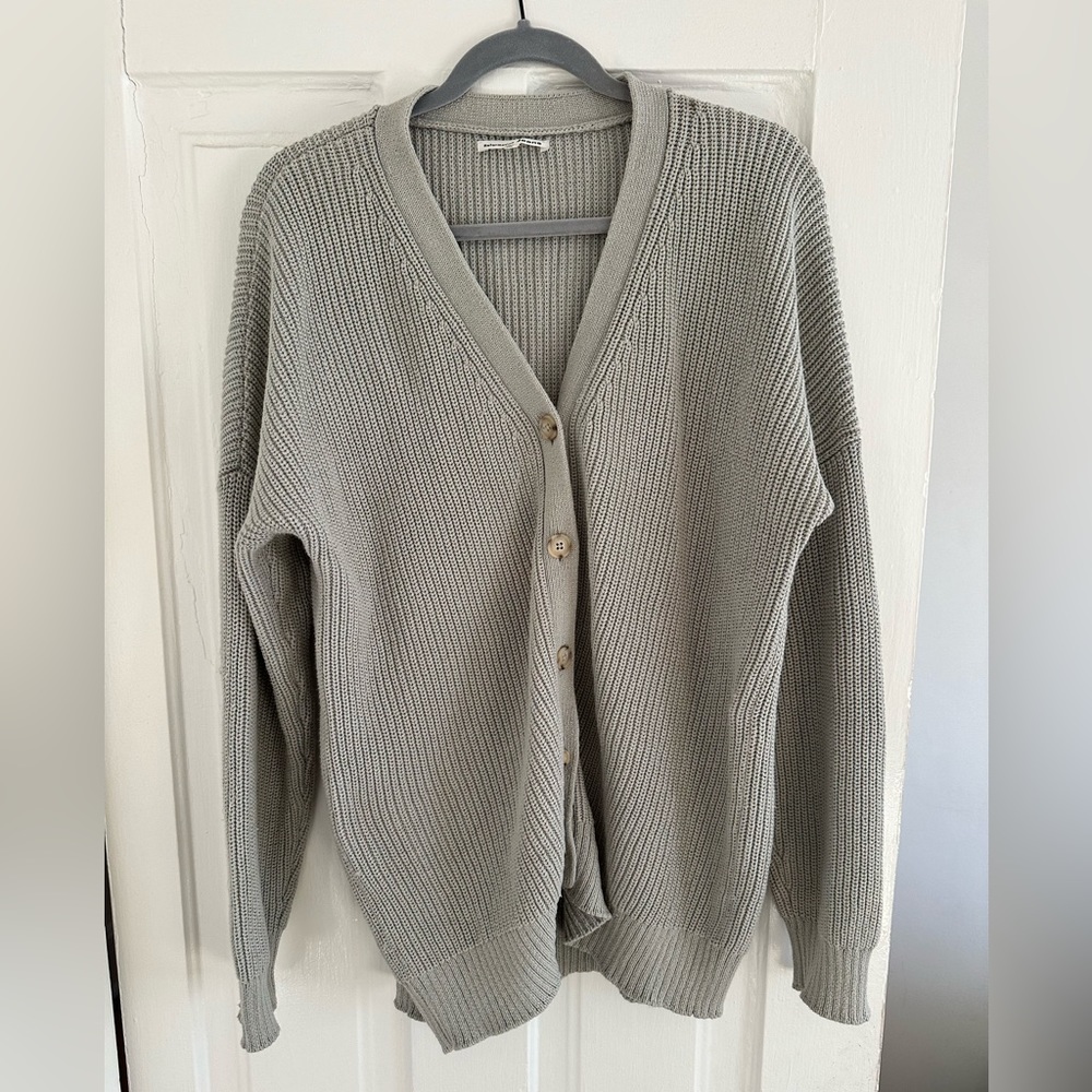 Reformation Medium Summer Boyfriend Cardigan